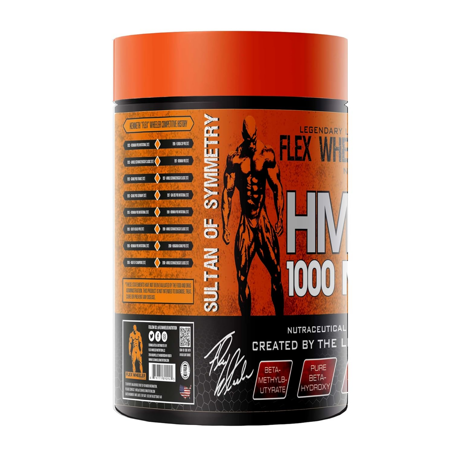 Premium HMB Supplement by Flex Wheeler - 1000mg Beta-Hydroxy Beta-Methylbutyrate Formula for Muscle Preservation & Strength - Legendary Line Capsules