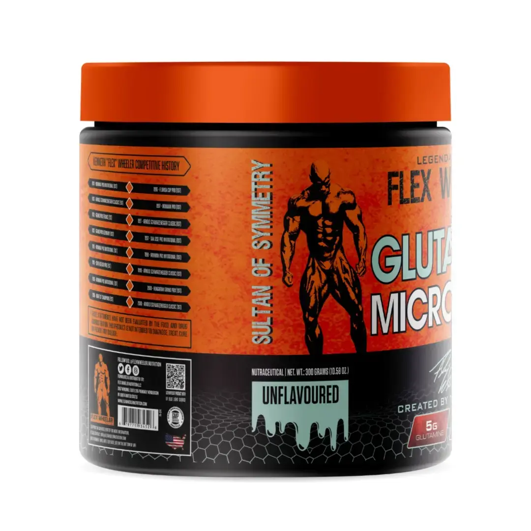 Bodybuilding Legend's Glutamine - Flex Wheeler's Micronized Formula for Muscle Repair & Immunity Support