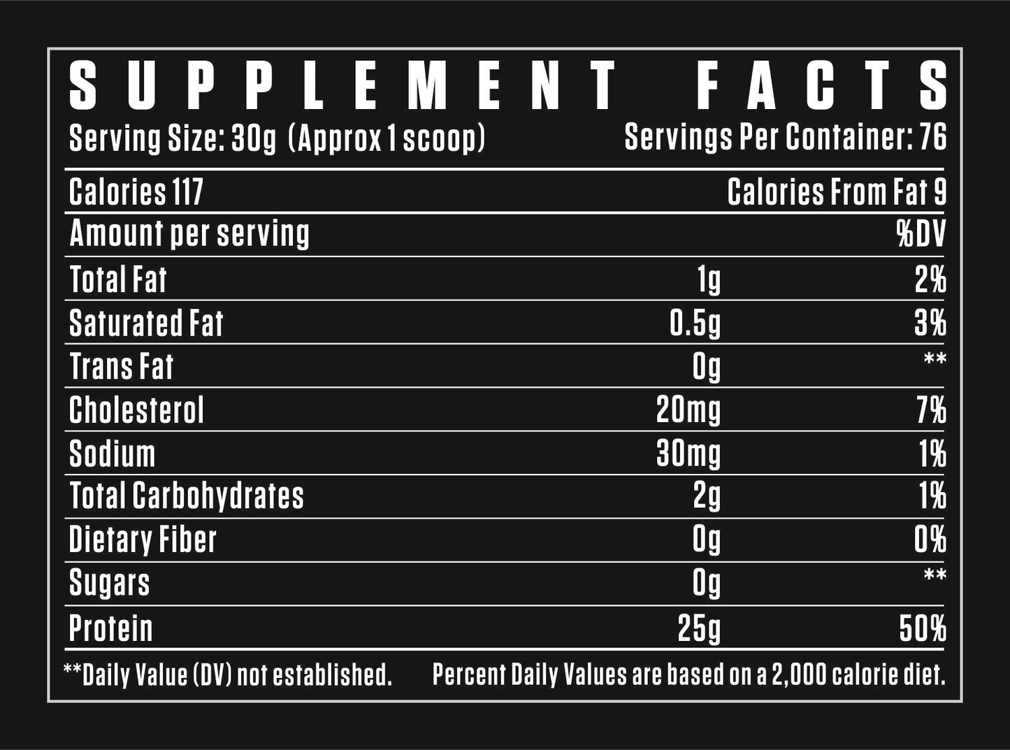 Dexter Jackson Black Series Whey Protein – 24g Pure Isolate per Serving for Muscle Growth & Recovery. Pro-Grade Formula with BCAAs. Mixes Instantly, supplement facts