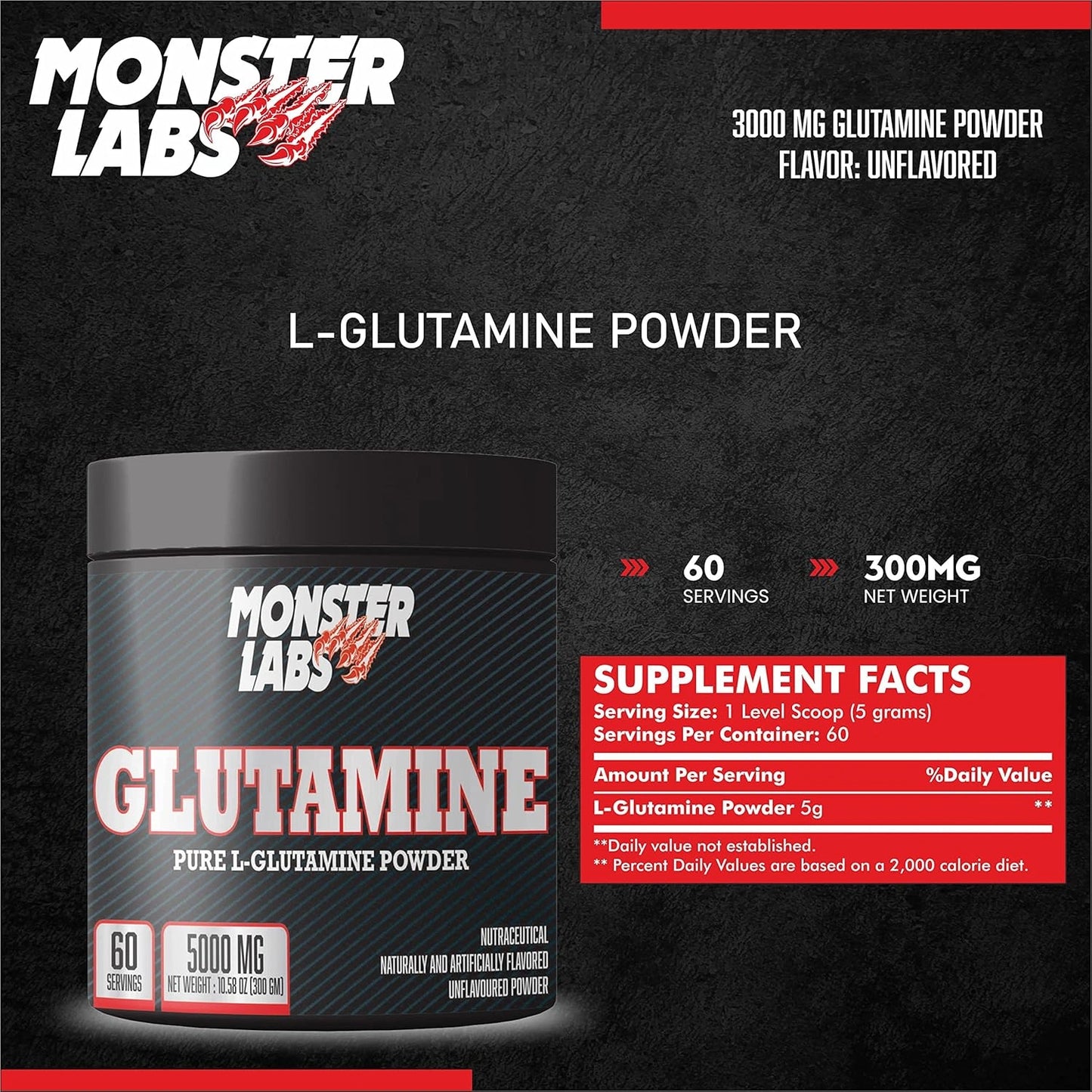 monsterlabs-pure-lglutamine-powder-500mg-60-servings-nutraceutical