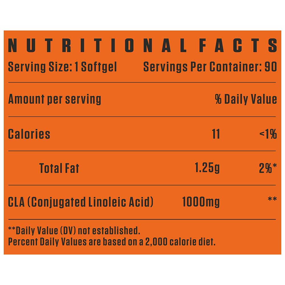 Sultan of Symmetry CLA 1000mg by Flex Wheeler - Premium Nutraceutical Softgels for Body Composition - 90 Servings per Bottle with Nutritional Facts