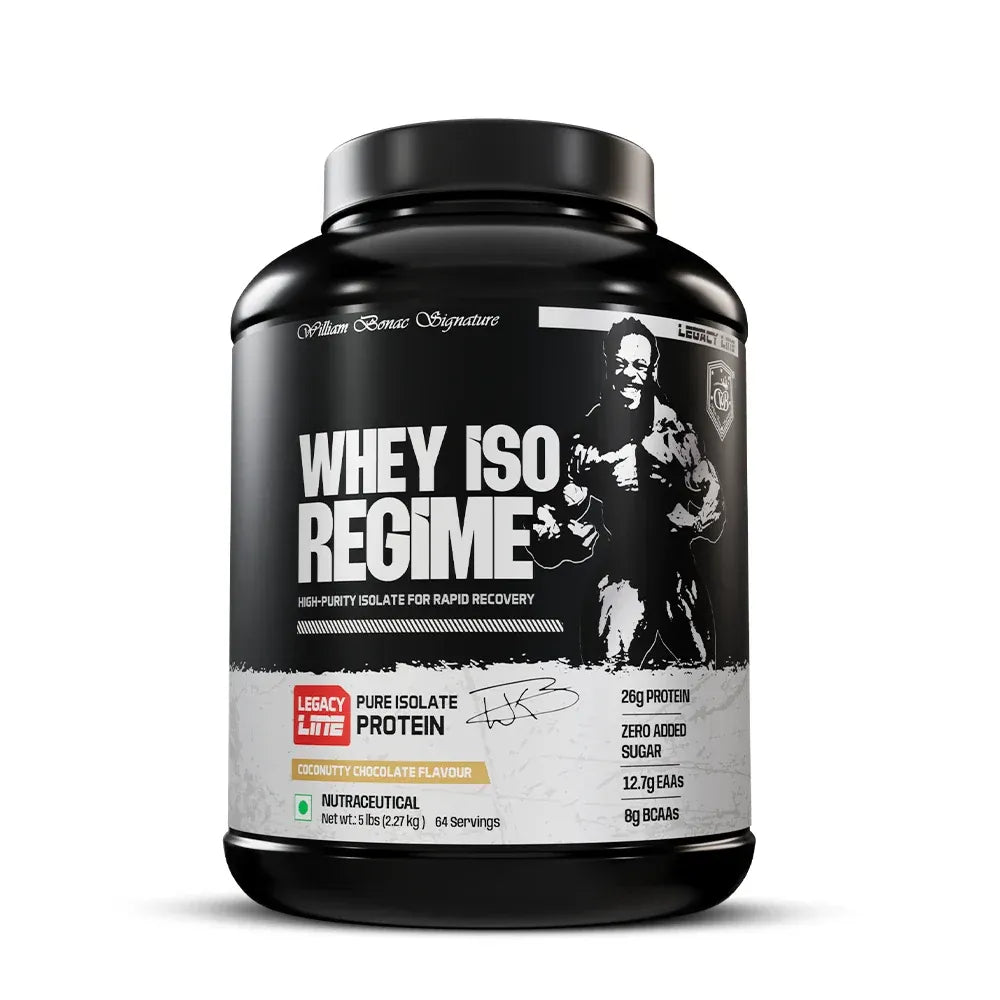 william bonac signature legacy line whey iso regime,coconutty chcolate tub