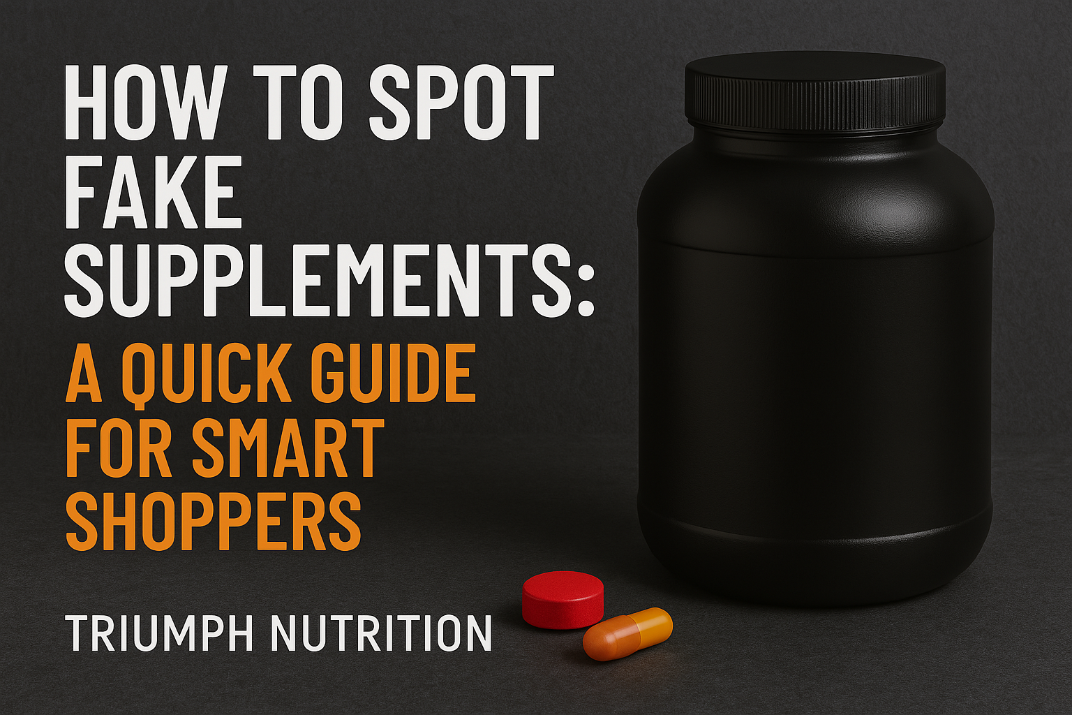 How to Identify Fake Supplements - Buy Safe | Triumph Nutrition