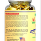 Sunline Alaska Deep Sea Fish Oil Omega-3 supplement bottle with 1000 mg and 100 softgels, containing 180 mg EPA and 120 mg DHA