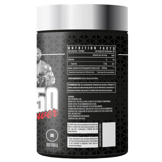 Dexter Jackson DJSS Black Series CLA-1250 | Conjugated Linoleic Acid | 90 Soft gels - Premium Weight Management and Lean Muscle Support