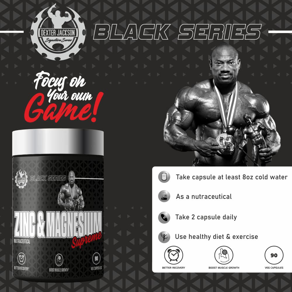 Dexter Jackson DJSS Black Series ZMA (Zinc & Magnesium Supreme) - 90 Caps