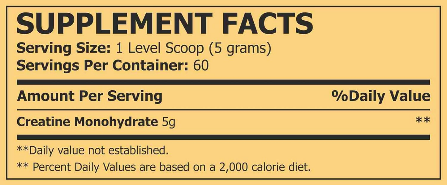 Sunline Alaska Creatine -300Gram, 60 Servings | Mass Building | Energy Production | Muscle Fuel