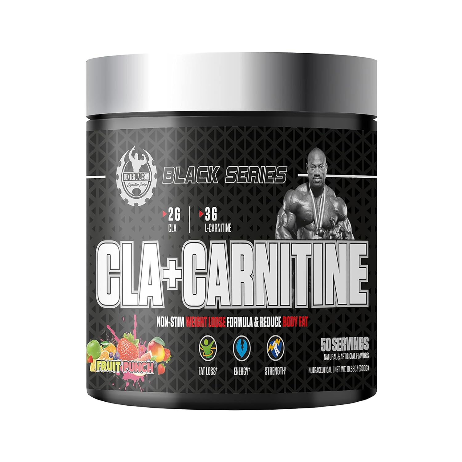 Fruit Punch CLA and L-Carnitine supplement for weight loss, fat metabolism, and body recomposition by Black Series