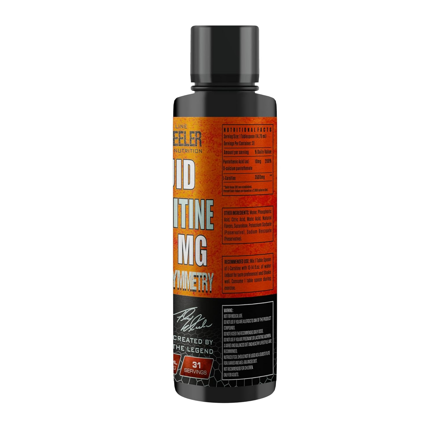 Flex Wheeler Nutrition L-Carnitine - 31 Servings (473ml) | Liquid Energy Boost and Fat Metabolism Support