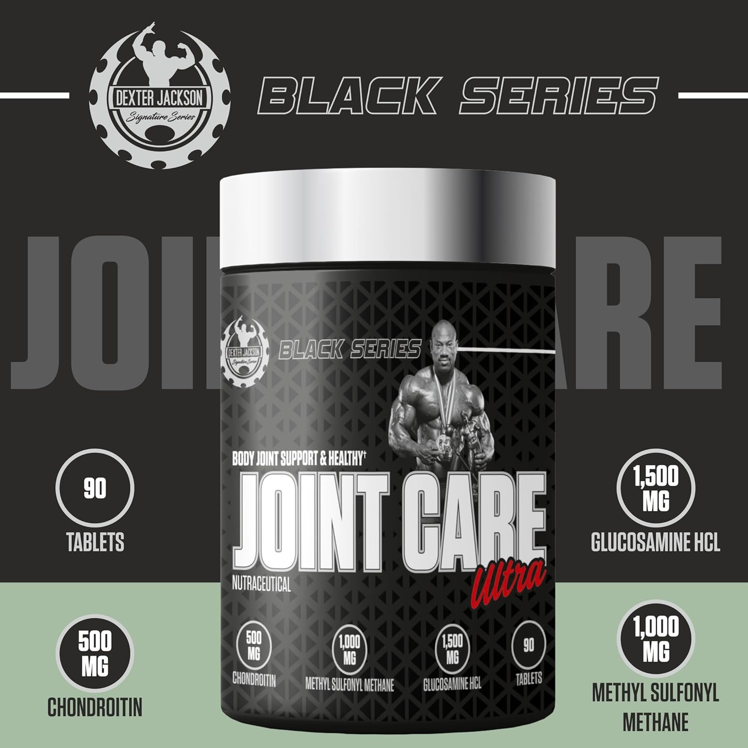 Pharmaceutical-Grade Joint Health – 1.5g Glucosamine + Chondroitin (500mg) for Cartilage Support. 90 Tablets Total. Doctor-Recommended Ingredients