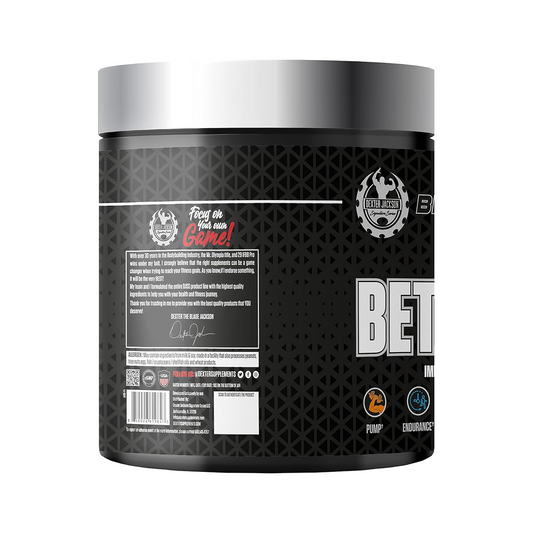 Pre-workout Beta Alanine by Black Series – boosts pump, endurance, and recovery, 4g per serving for athletes and bodybuilders