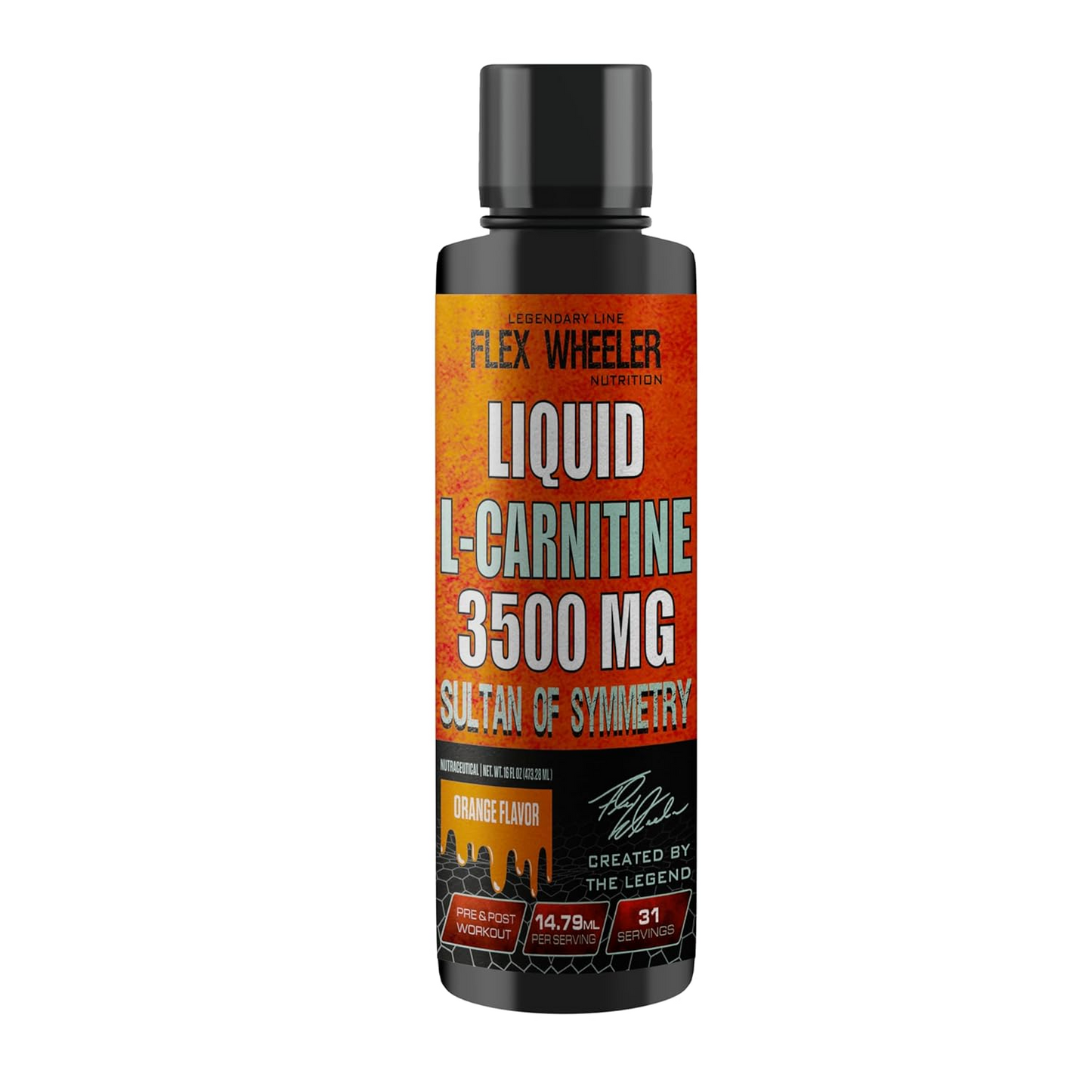 Flex Wheeler Nutrition L-Carnitine - 31 Servings (473ml) | Liquid Energy Boost and Fat Metabolism Support