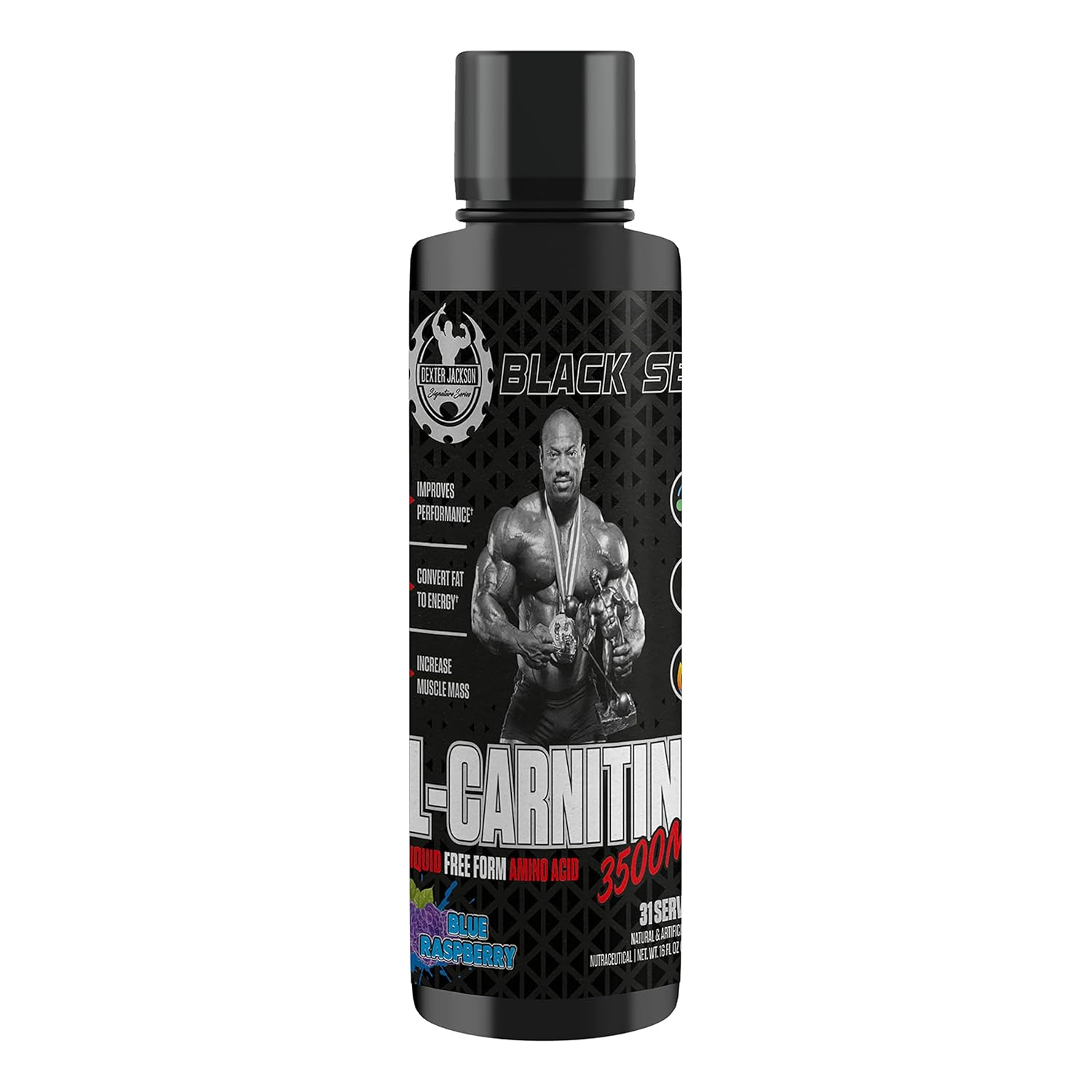 Ready-to-Drink Carnitine Formula – No Mixing Required. 1 Tablespoon (14.79ml) Serving Size. 31 Portable Doses for Gym or Travel, Blue Raspberry flavor