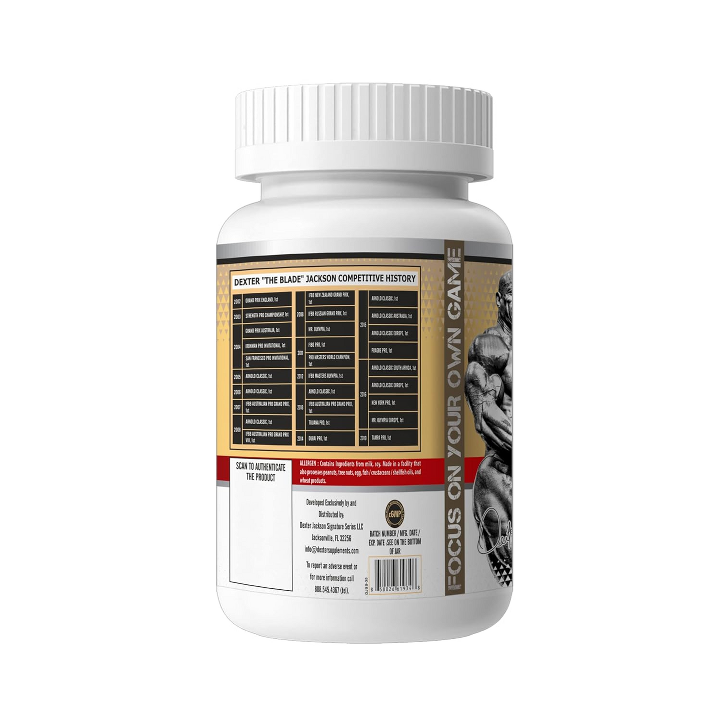 Dexter Jackson Competitive History & Signature Supplement Line - Champion-Developed Performance Enhancers for Serious Athletes. Official Jackson Signature Series Merchandise
