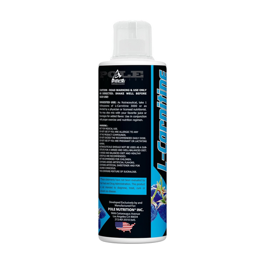 Pole Nutrition L-Carnitine 3000 -  Dietary Supplement, 500ml, 34 Servings - Boost Energy and Support Fat Metabolism