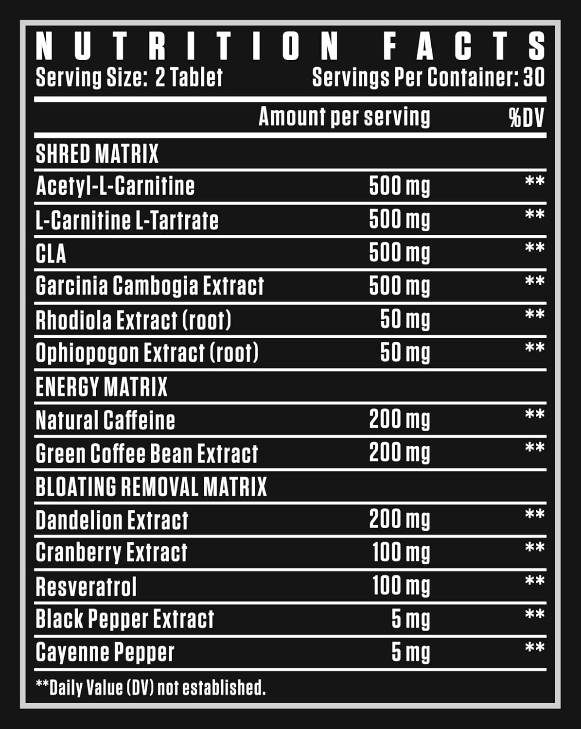 Dexter Jackson DJSS Black Series Lean Machine Premium | 60 Tablets