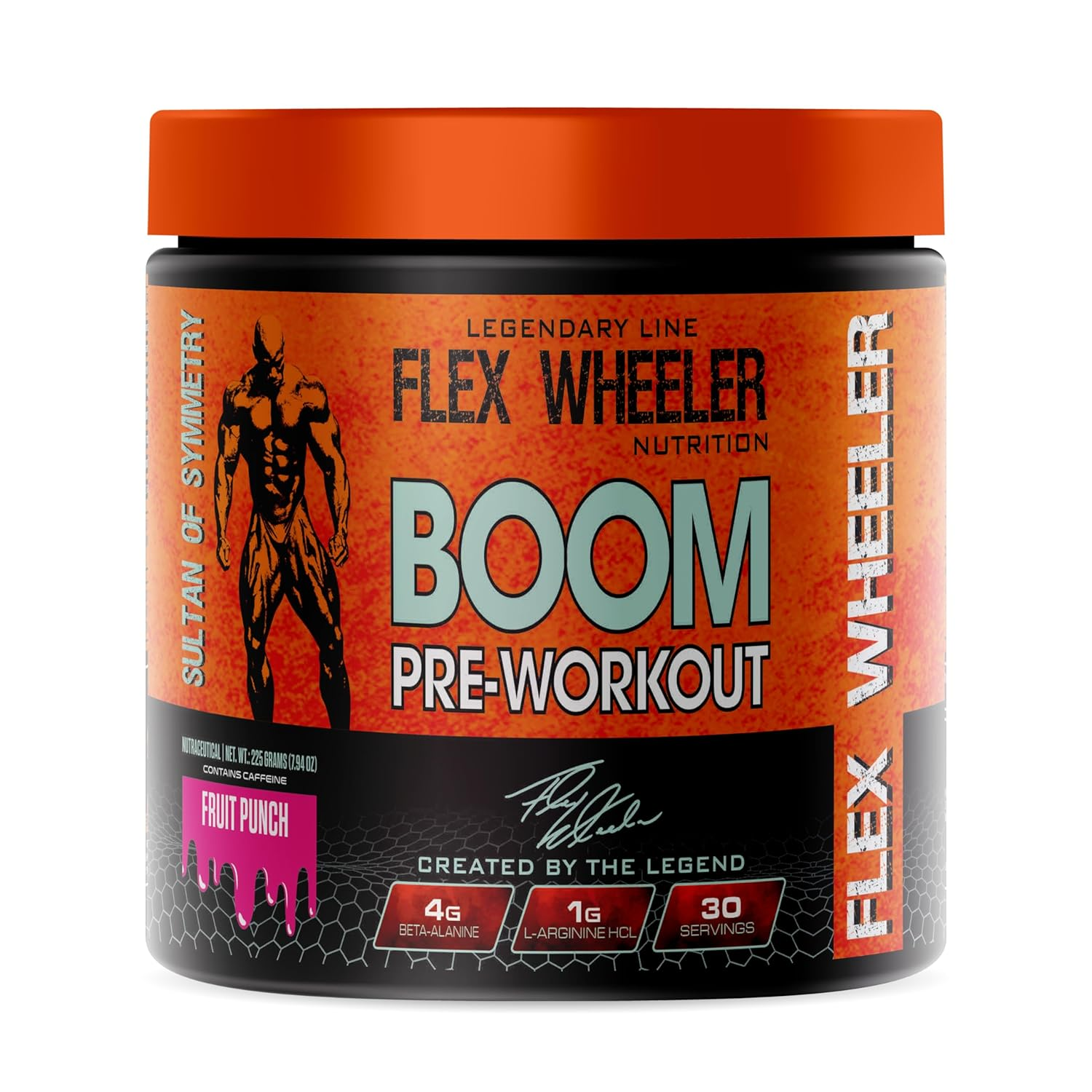 Competition-Grade Energy - Flex Wheeler BOOM Fruit Punch Pre for Pumps & Endurance