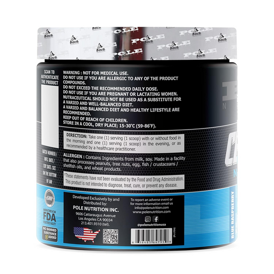 Pole Nutrition CLA+ Carnitine for Lean Muscle And Reducing body fat-300g -50 Servings