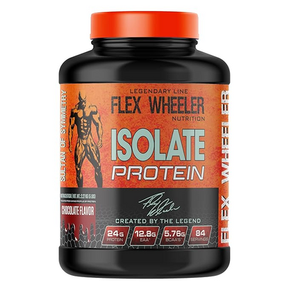 Flex Wheeler Nutrition Isolate Whey Protein - 5 lbs (2.27kg) | Premium Pure Whey Isolate | Fast Absorption & Muscle Recovery