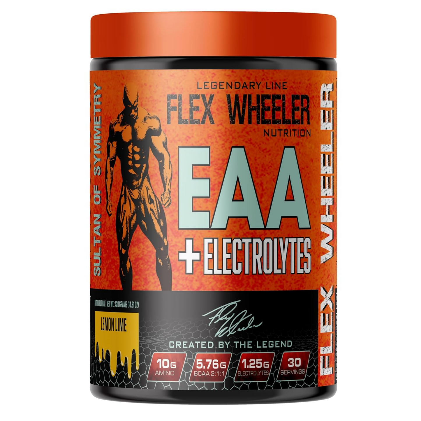 Legendary Line EAA + Electrolytes Powder – Flex Wheeler’s Endurance Booster for Athletes & Gym Training, Lemon Lime Flavor