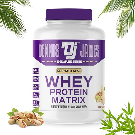 Dennis James Signature Series Whey Protein Matrix | 5 lbs -2.26 kg| 81 Servings | Premium Muscle Fuel for Growth & Recovery