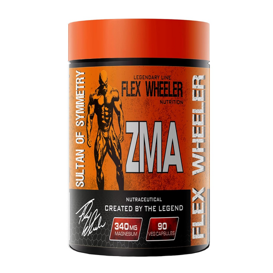 Flex Wheeler Nutrition ZMA - Advanced Formula with Zinc, Magnesium, and Vitamin B6 | 90 Capsules for Muscle Repair and recovery