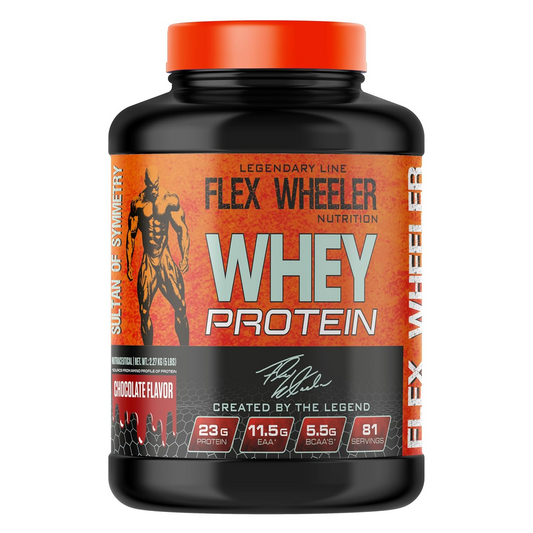 Flex Wheeler Nutrition Legendary Line Whey  - 5 lbs (2.27 kg) | Premium Muscle Building Supplement with 100% Pure Whey Isolate