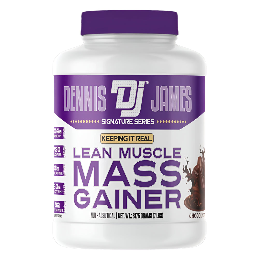 Dennis James High-Calorie Mass Gainer for Lean Muscle Growth – Protein-Packed Formula, Chocolate Flavor