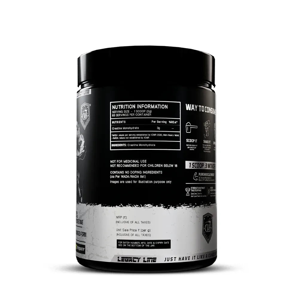 William Bonac Legacy Line-Monolift Creatine Monohydrate-Creapure®-83 Servings