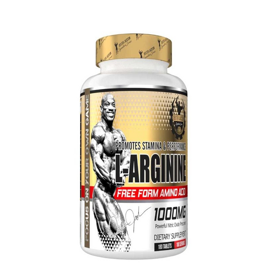 Dexter Jackson Gold Series L-Arginine – Free Form Amino Acids for Muscle Pumps, Nitric Oxide & Performance | 100% Pure, Non-Vegetarian, front view
