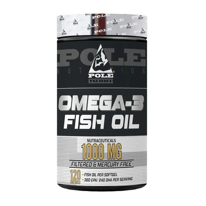Pole Nutrition Omega-3 Fish Oil - 1000mg High Potency Softgels (120 Count)
Premium Support for Heart, Brain & Joint Health