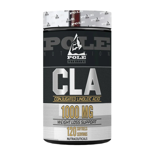 Pole Nutrition CLA 1000mg | 120 Softgels | Natural Fat Burner for Weight Loss & Lean Muscle, front view