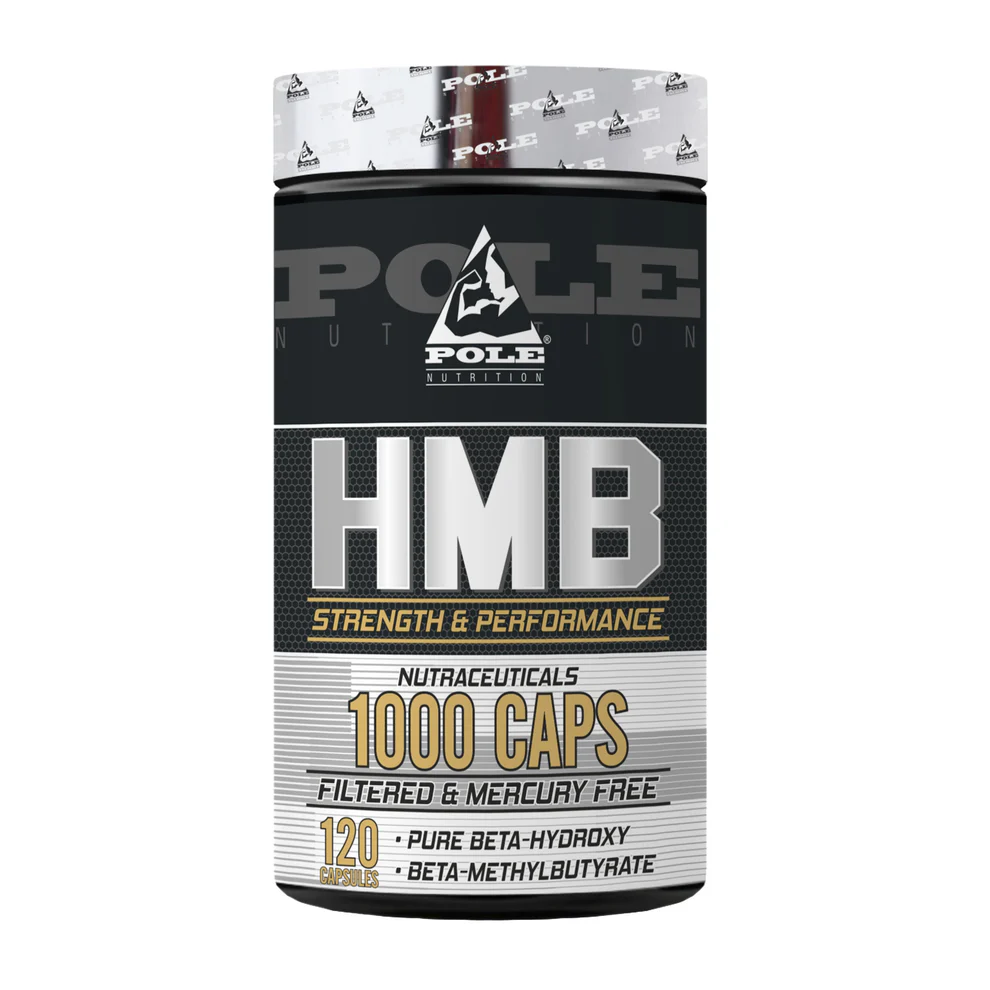 Pole Nutrition HMB for Strength And Performance - Pure Beta-Hydroxy | 120 Capsules, Essential for Strength and Performance