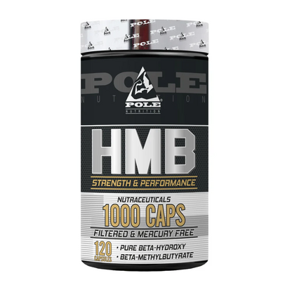 Pole Nutrition HMB for Strength And Performance - Pure Beta-Hydroxy | 120 Capsules, Essential for Strength and Performance