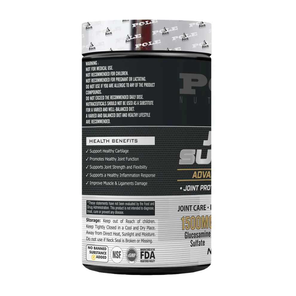 Glucosamine 1500mg + Chondroitin Formula - Pole Nutrition's Clinically Studied Joint Health Complex