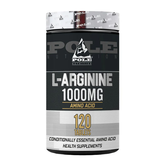 Pole Nutrition L-Arginine 1000mg | 100 Capsules | High-Potency Nitric Oxide & Heart Health Support | Vegetarian