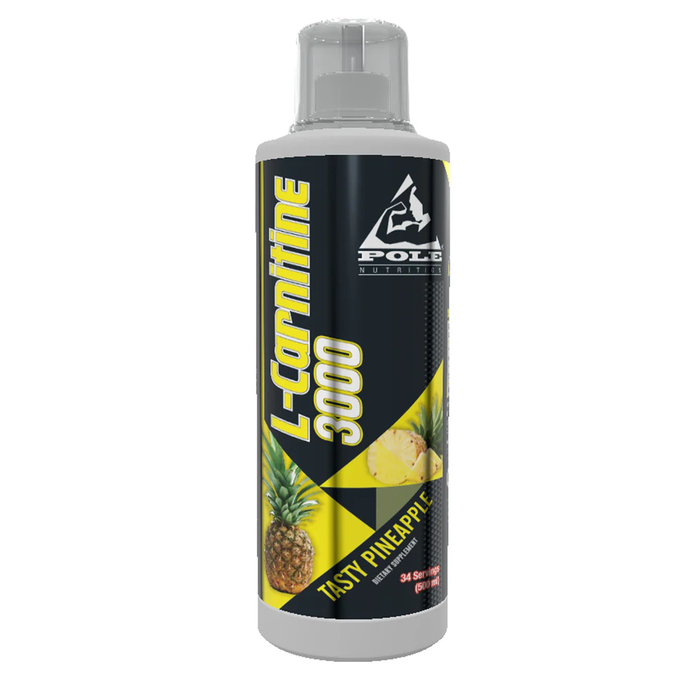 Pole Nutrition L-Carnitine 3000 -  Dietary Supplement, 500ml, 34 Servings - Boost Energy and Support Fat Metabolism
