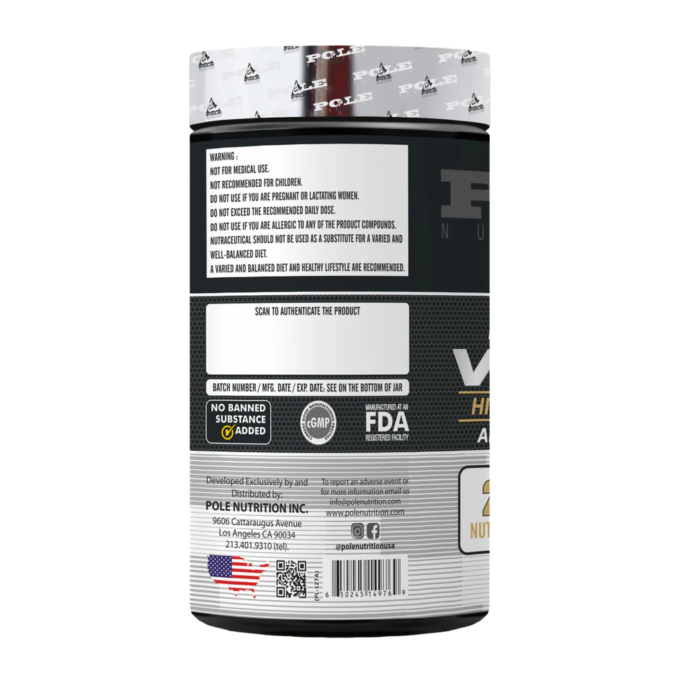 Pole Nutrition High-Potency Multi-Vitamin - Advanced Daily Formula with Digestive Enzymes (120 Tablets - 4 Month Supply)