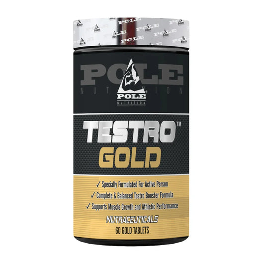 Pole Nutrition Testro Gold - Men's Wellness Supplement | 60 Veg Capsules