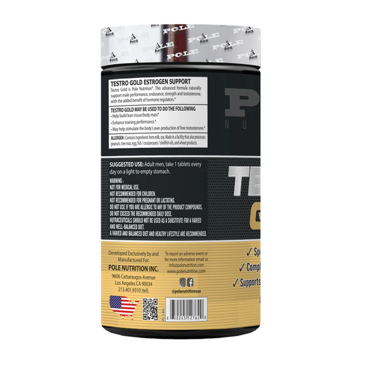 Complete T-Booster Formula - Pole Testro Gold with Zinc, Vitamin B Complex & Alpha Lipoic Acid for Active Men