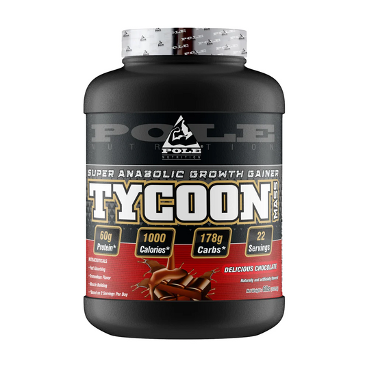 Pole Nutrition Tycoon Mass Gainer | 12 lbs | High-Calorie Muscle Builder | Enhanced with Creatine & Amino Acids | Faster Recovery | Gluten-Free