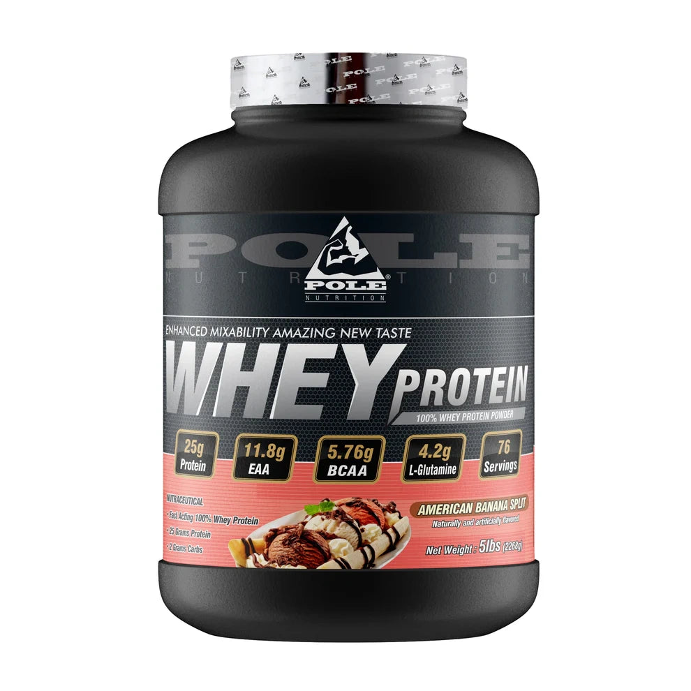 Pole Nutrition 100% Whey Protein | 5 lbs | Fast-Absorbing Blend with Isolate & Hydrolyzed Peptides | Muscle Growth & Recovery Support | Rich Chocolate Flavor