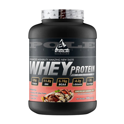 Pole Nutrition 100% Whey Protein | 5 lbs | Fast-Absorbing Blend with Isolate & Hydrolyzed Peptides | Muscle Growth & Recovery Support | Rich Chocolate Flavor