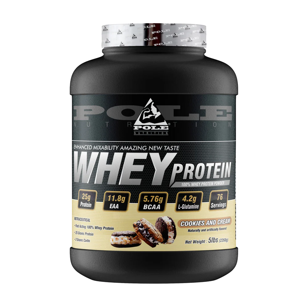 Any-Time Protein Shake - Pole Whey Cookies and Cream for Breakfast, Post-Workout or Snacking