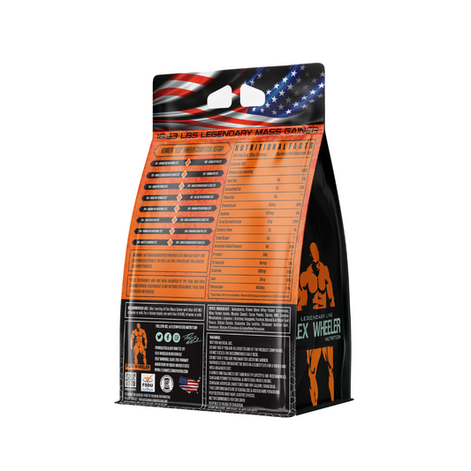 Flex Wheeler Nutrition Legendary Mass Gainer – 16.53 Lbs ( Chocolate) - Ultimate Lean Gaining Formula