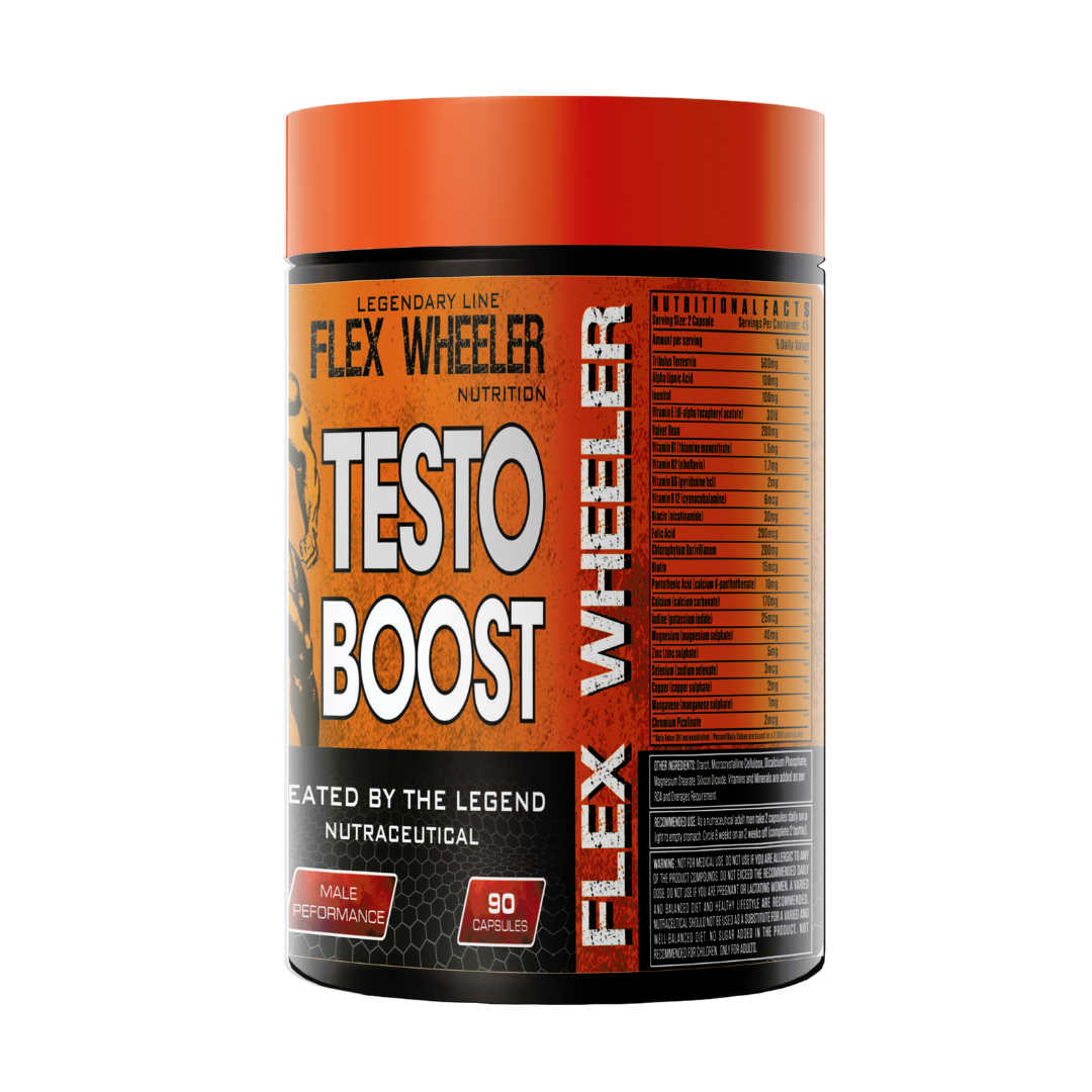 Flex Wheeler Testo Boost - Legendary Line Natural Testosterone Support by the Sultan of Symmetry