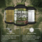 Three bottles of WAR Zone Nutrition Swolder Clean Mass Gainer on a camouflage background with usage instructions.