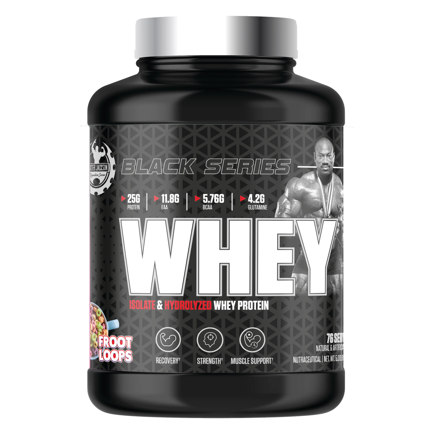 Dexter Jackson DJSS  Black Series Whey Protein  | 76 Servings, 5 Lbs.