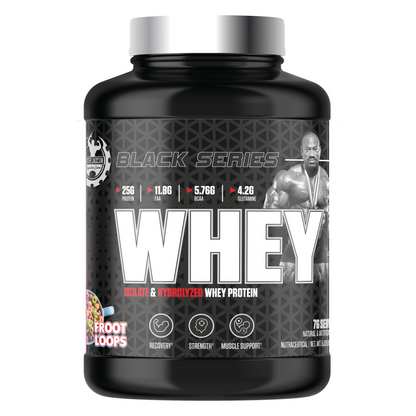 Pure Whey Protein Isolate – No Artificial Sweeteners or Fillers. Third-Party Tested for Purity. Dexter Jackson's Black Series Formula, Froot Loops Flavor