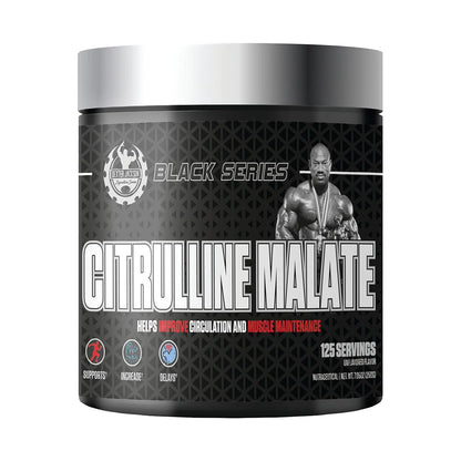 Dexter Jackson Black Series Citrulline Malate – 250g (125 Servings) | Premium Nitric Oxide Support for Enhanced Blood Flow & Workout Performance, front view